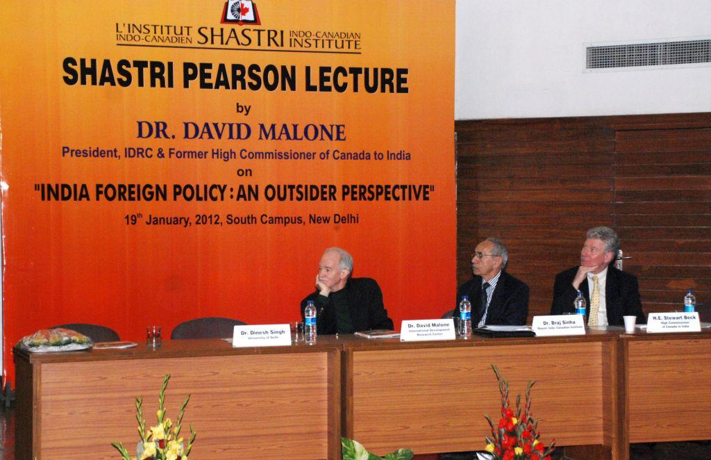 Shastri-Pearson Lecture, South Campus, University of Delhi, 19 January 2012