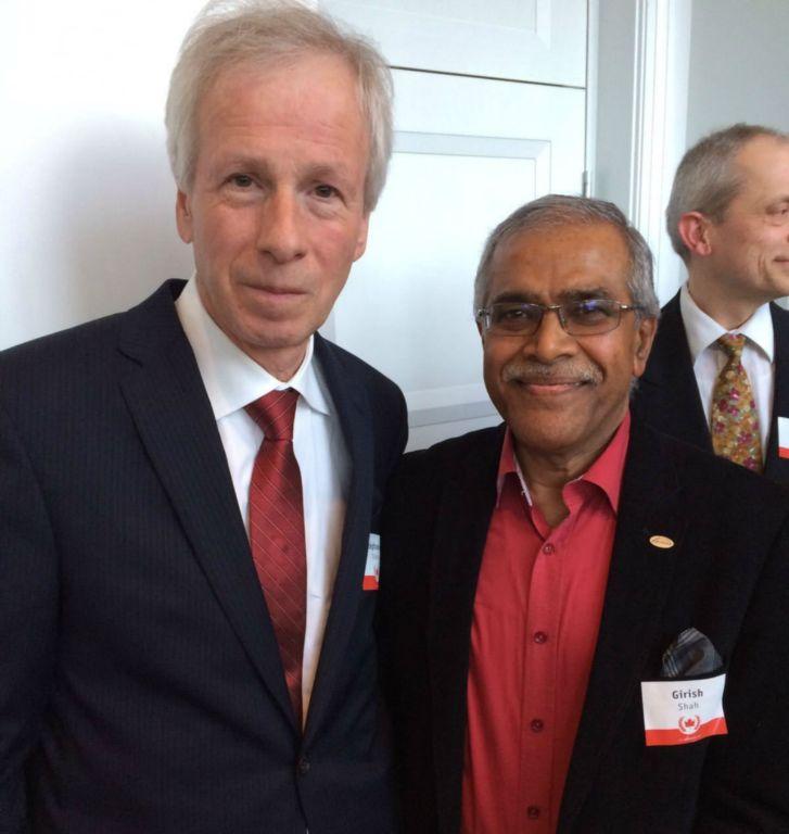 SICI President, Prof. Girish M. Shah met with Hon’ble Stéphane Dion, Minister of Foreign Affairs , Canada  on Friday 18th March, 2016.
