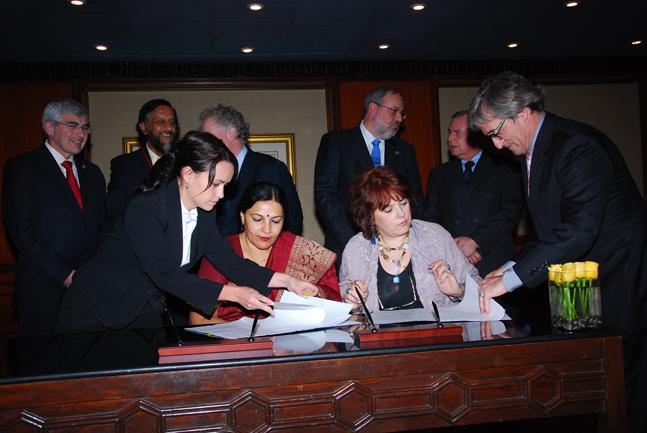 Quebec MoU Signing on 5 February 2010